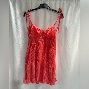 Target Coral Textured Dress